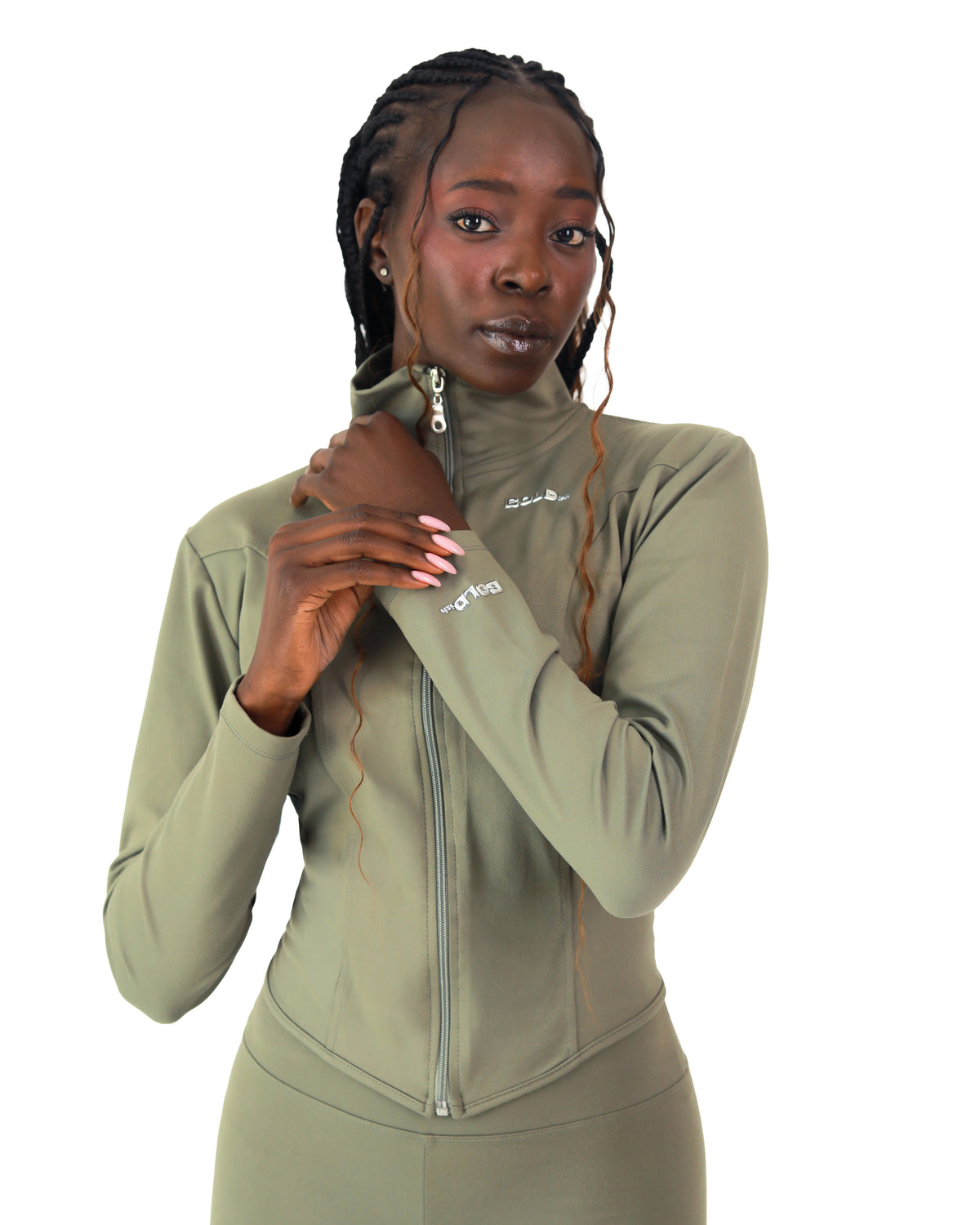 Sculpted V Shape Crop Jacket