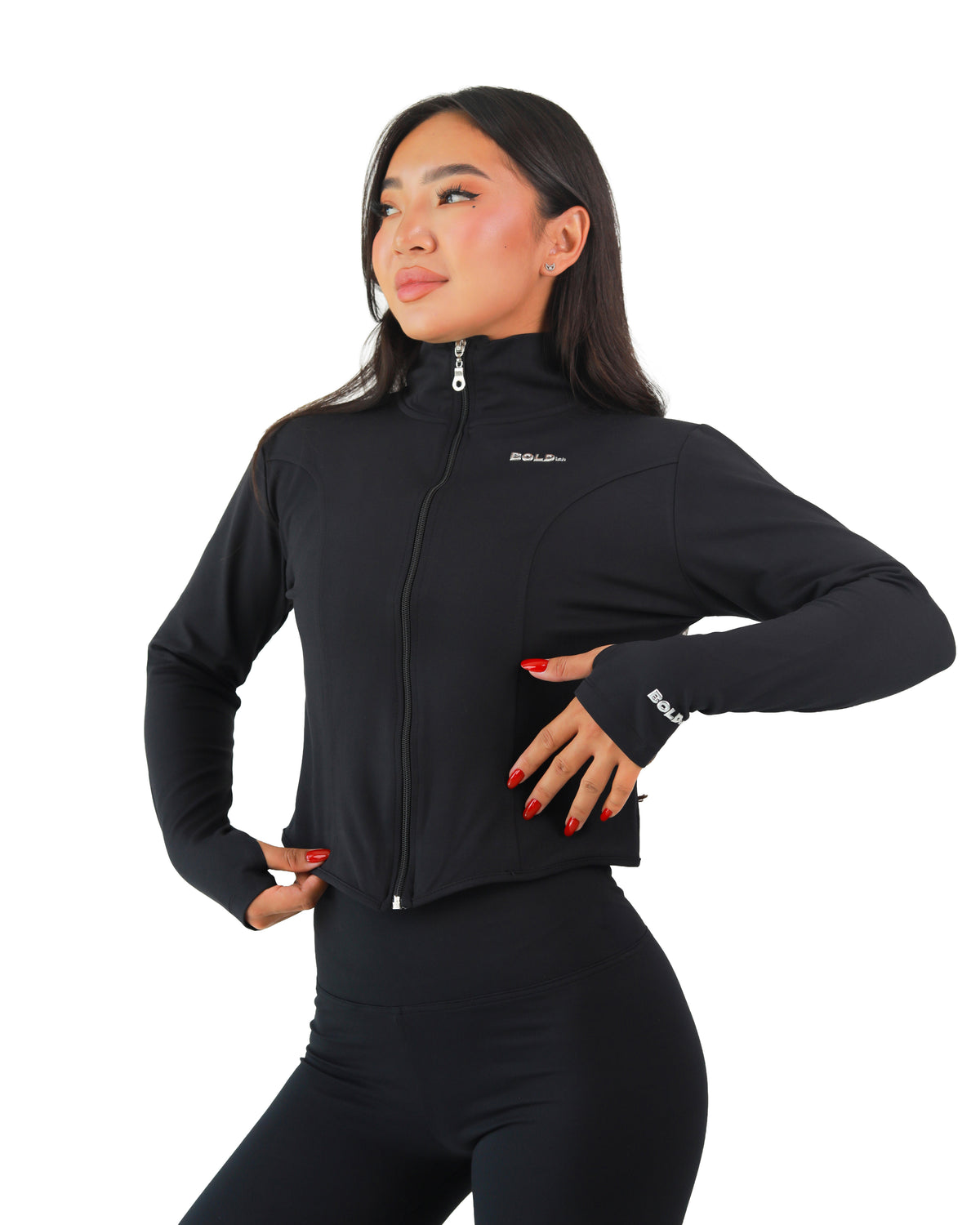 Sculpted V Shape Crop Jacket