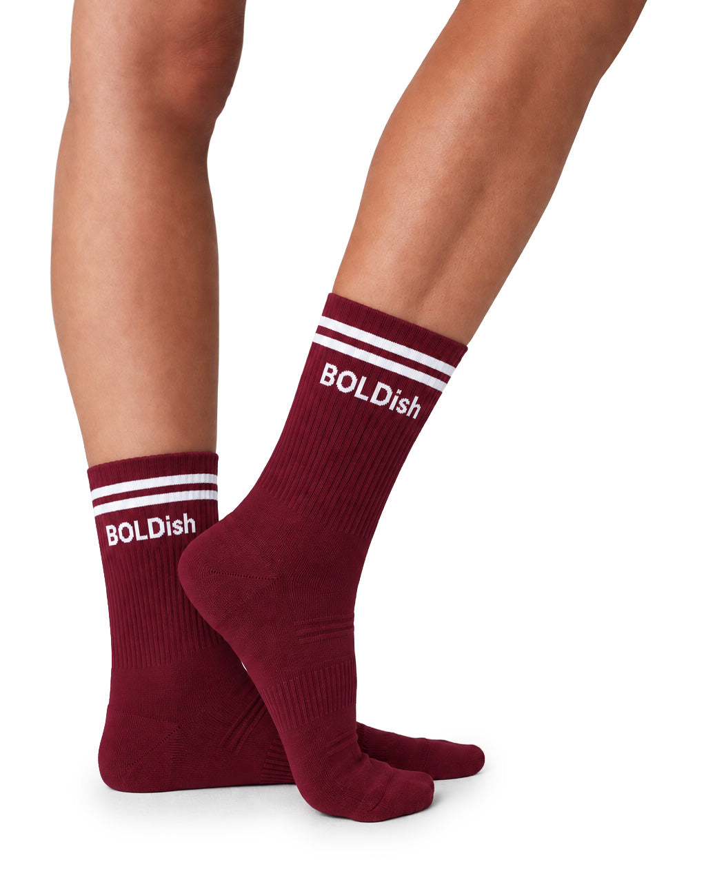 BOLDish Striped Crew Socks