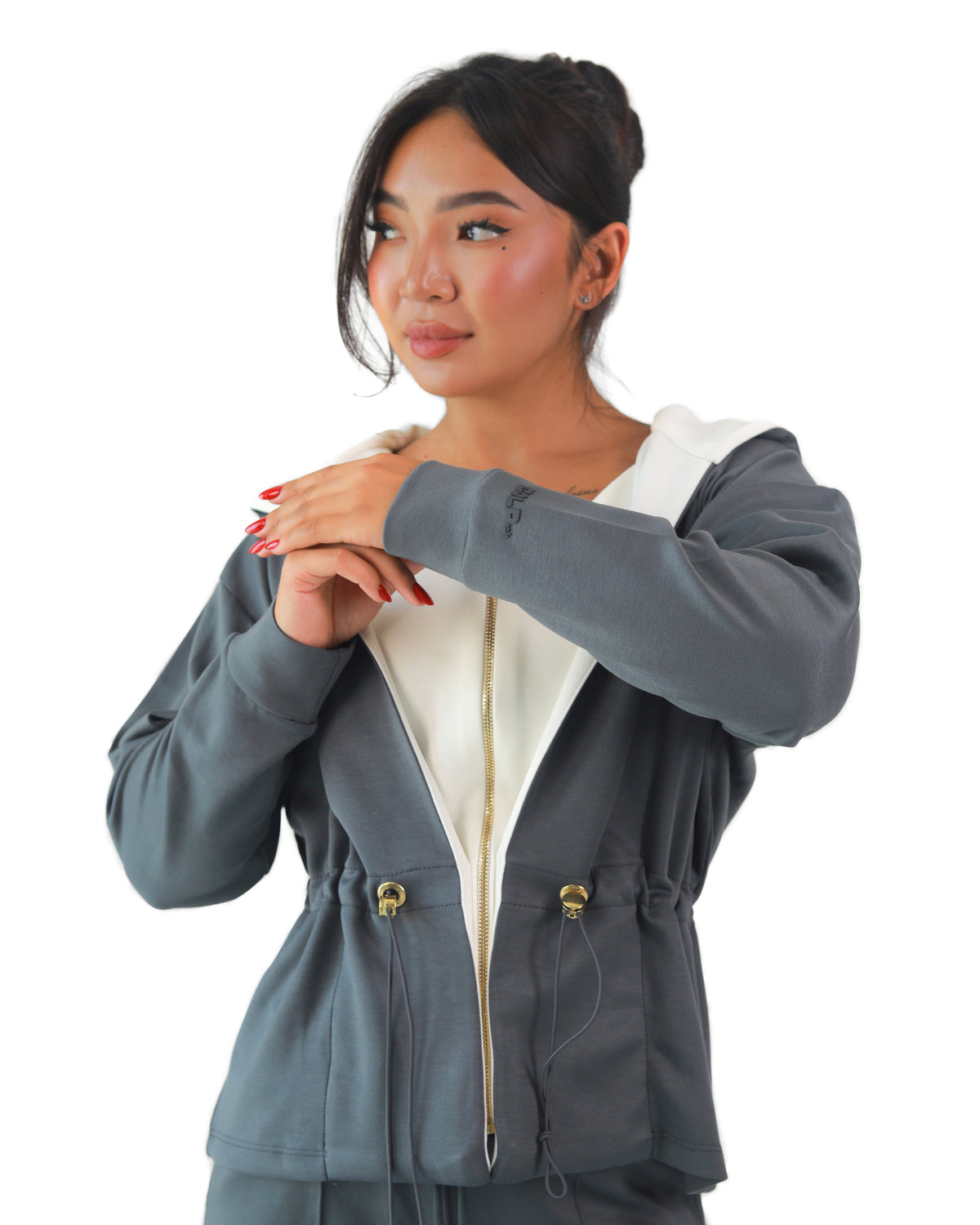 BOLDISH TOP WITH TREM JACKET