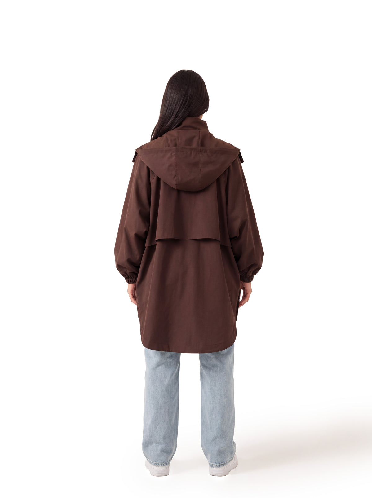 One Size Fits All Trench Jacket with zipper