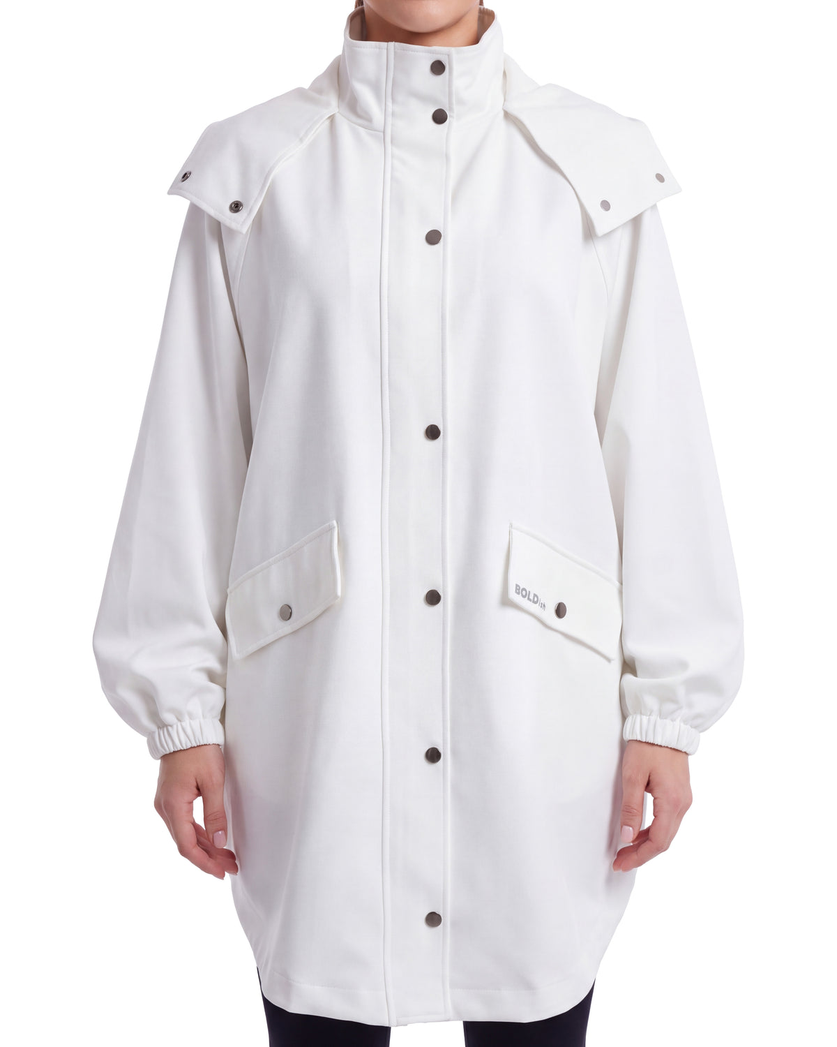 One Size Fits All Trench Jacket with zipper